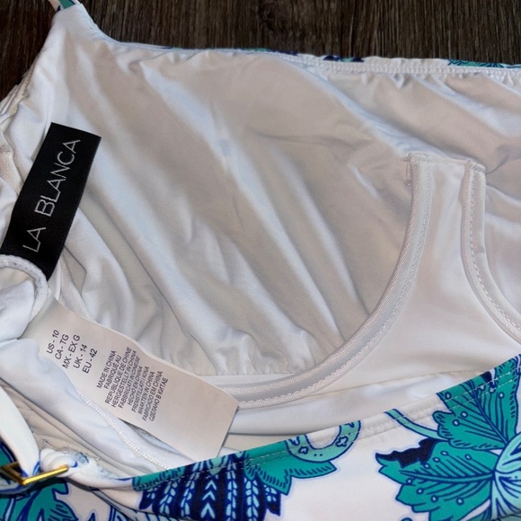 La Blanca size 10 tankini top no pads - Picture 6 of 6
